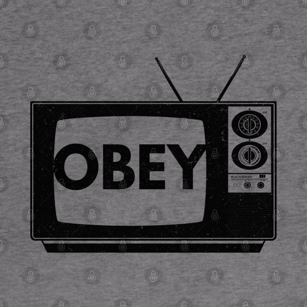 Obey TV (vintage distressed) by blueversion